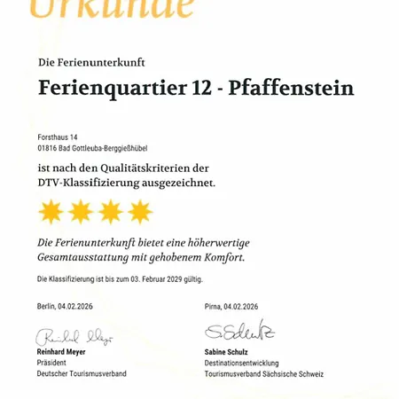 Ferienquartier Forsthaus 2 * Bad Gottleuba